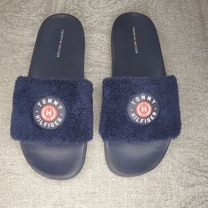 Tommy Hilfiger Furry Pool Slides